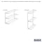 Triton Products Top Track Wall Frame W/ Mounting Hardware, Epoxy Coated Steel, White, 33" L x 1-3/4" H 1700-WHT - alternate 4